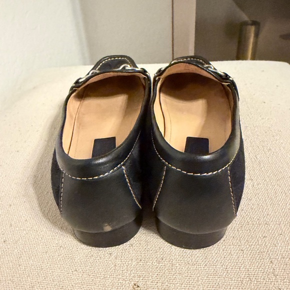 Coach Black Loafers with Silver Buckle - Picture 5 of 8